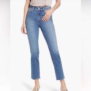 PAIGE Cindy High Waist Straight Leg Jeans